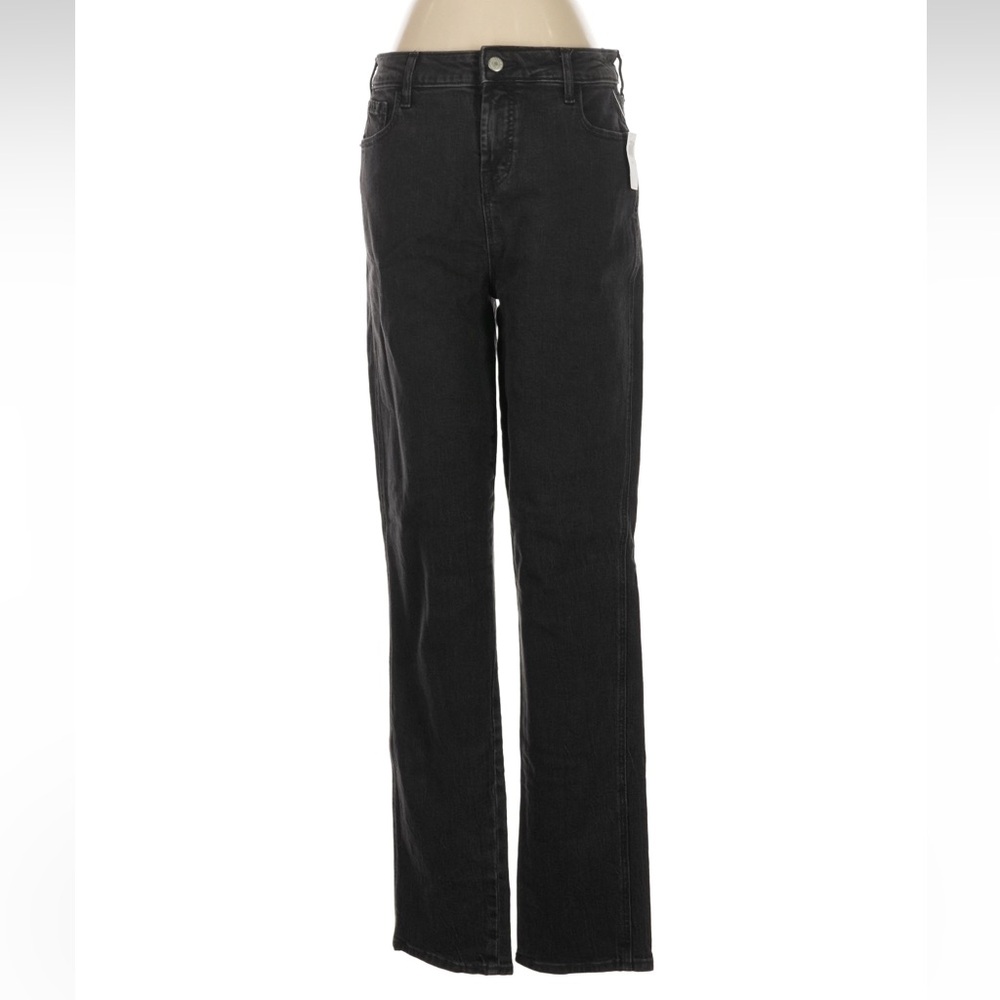 NWT Old Navy High Rise Vintage Slim Smoothing Pockets Black Wash Jeans Size 6 T